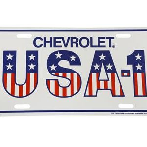 USA 1 RED WHITE AND BLUE LICENSE PLATE - ALUMINUM