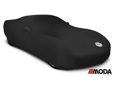 53-62 MODA STRETCH BLACK CAR COVER WITH C1 EMBLEM