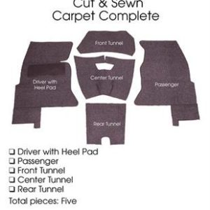 61-62 CARPET SET - WITH FOAM BACKING REPLACEMENT 80/20 CARPET