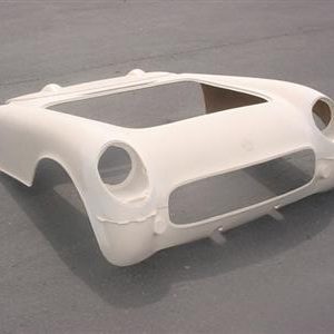 53-55 FIBERGLASS FRONT END WITH COWL AND UPPER DASH ( HAND LAID ) - 1 PIECE (ND)