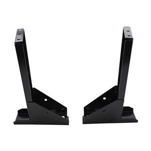 1956-1962 HINGE PILLAR METAL SUPPORTS - PAIR (STEEL)