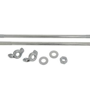 63-66 BATTERY HOLD DOWN BOLTS KIT - NO AIR CONDITIONING WITH CORRECT WING NUTS