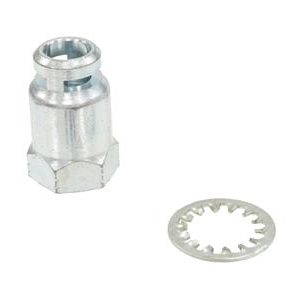 53-62 PARKING / EMERGENCY BRAKE HANDLE NUT ON FIREWALL WITH WASHER