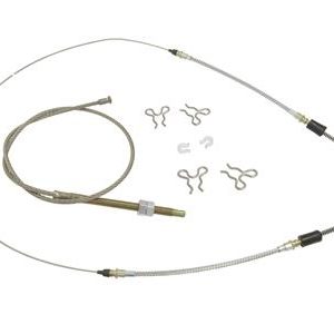 67-82 PARKING / EMERGENCY BRAKE CABLE SET STEEL