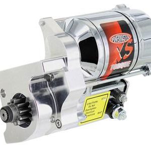 1962-1996 ZZ4/LT1 POWERMASTER XS TORQUE STARTER 153 TOOTH STRAIGHT MOUNT CHROME
