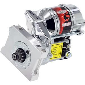 1966-1991 POWERMASTER XS TORQUE STARTER 153/168T STRAIGHT MOUNT CHROME
