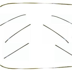 58-61 COMPLETE SIDE MOLDING SET 10 PIECES
