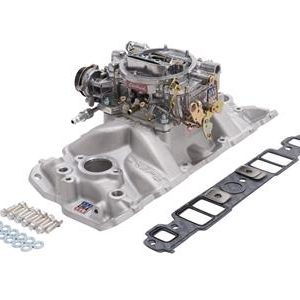 1969-1981 327/350 EDELBROCK SINGLE-QUAD MANIFOLD & CARBURETOR KIT (ND)
