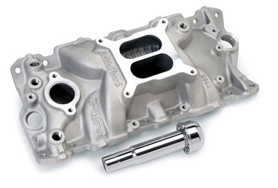 57-68 INTAKE MANIFOLD - EDELBROCK PERFORMER - ALUMINUM (ND)