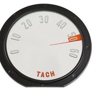 58 TACH / TACHOMETER LENS - WITH NUMBERS 6000 RPM