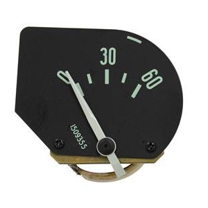 61-62 OIL PRESSURE GAUGE - GREEN LETTER - NEW