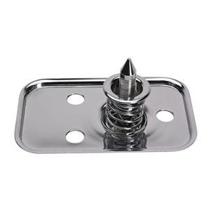 1958-1959 CHROME HOOD LOCK / LATCH - MALE ASSEMBLY