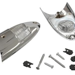 56-57 LICENSE LIGHT / LAMP ASSEMBLY - WITH FASTENERS ASSEMBLED