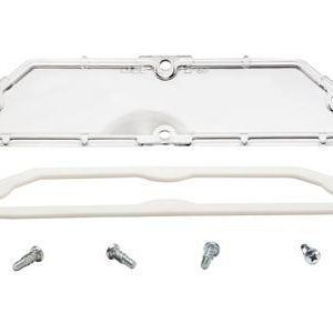 61-67 LICENSE LIGHT LENS - CORRECT WITH CORRECT WHITE GASKET AND SCREWS