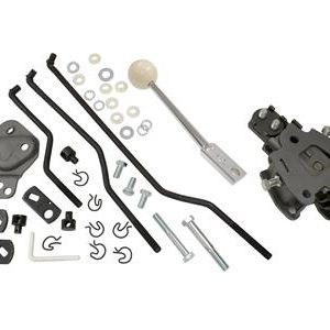 56-58 HURST SHIFTER SET WITH LINKAGE AND HANDLE BORG WARNER TRANSMISSION