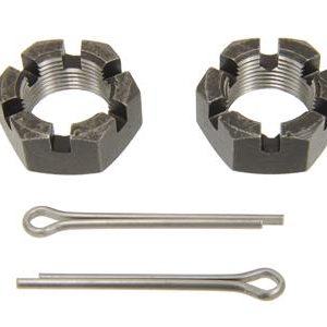 1953-1982 SPINDLE NUT - WITH COTTER PIN ( 53- 68 FRONT / 63-82 REAR )