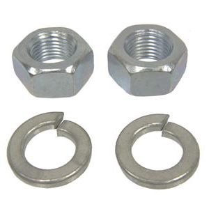 53-62 REAR SPRING MOUNTING EYE PIN NUTS WITH LOCKWASHERS - SET OF 4