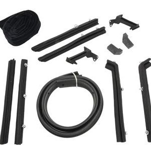 56-58 SOFT TOP / CONVERTIBLE TOP WEATHERSTRIP KIT- CLOTH / MOHAIR COVERED (ND)