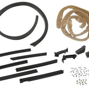 1956-1957 SOFT TOP / CONVERTIBLE TOP WEATHERSTRIP KIT - 1957 EARLY W/TAN REAR