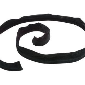 53-58 SOFT TOP / CONVERTIBLE TOP REAR BOW WEATHERSTRIP - BLACK CLOTH / MOHAIR