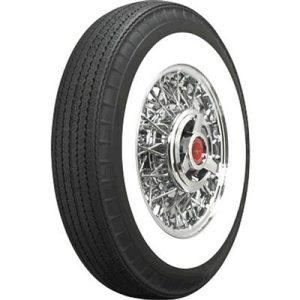 56-61 TIRE - AMERICAN CLASSIC 670R15 BIAS LOOK RADIAL - 2 3/4" WHITEWALL (ND)