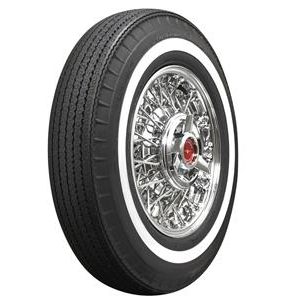 62-64 AMERICAN CLASSIC 670R15 BIAS LOOK RADIAL 1" WHITEWALL TIRE (ND)