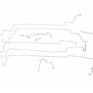 86 BRAKE LINE - STAINLESS STEEL - 9 PIECES