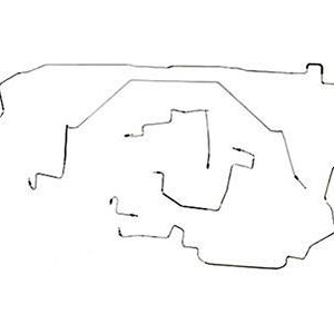 84-85 BRAKE LINE SET - STAINLESS STEEL