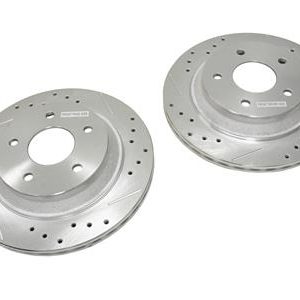 88-96 FRONT 12" CROSS DRILLED & SLOTTED BRAKE ROTORS - EXCEPT HD - POWERSTOP