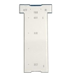 72-75 HEATER CLIMATE CONTROL LENS - NO AIR CONDITIONING