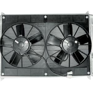 90-96 ALUMINUM RADIATOR DIRECT FIT MANUAL WITH FAN DOUBLE ROW