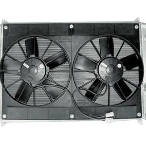 90-96 ALUMINUM RADIATOR DIRECT FIT ENGINE OIL COVER WITH FAN DOUBLE ROW