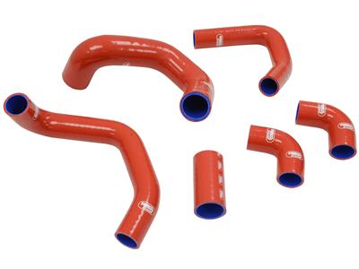90-95 ZR1 RED SILICONE RADIATOR HOSE KIT - Image 2