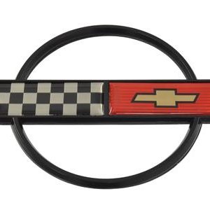 1984-1990 GAS DOOR EMBLEM METAL CORRECT EXCEPT 35TH ANNIVERSARY - CA