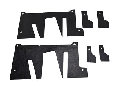 1984-1987 FRONT A-ARMS / CONTROL ARMS SPLASH GUARDS DUSTSHIELDS - RUBBER