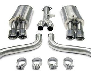 86-91 CORSA CAT BACK EXHAUST SYSTEM WITH TWIN PRO-SERIES 3 1/2" TIPS (ND)