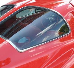 63 Coupe Rear Split Window Stainless Steel Molding Set With Clips