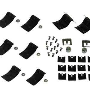 64-67 Convertible Windshield Molding Clips and Screws - Complete