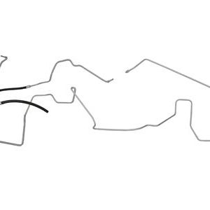 88-91 ENGINE TO FUEL TANK 2 PIECE LINE SET - STEEL
