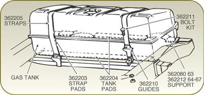 63-67 GAS TANK INSTALLATION KIT - Image 2