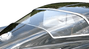 64-67 Back Glass - Coupe Clear No Code No Logo