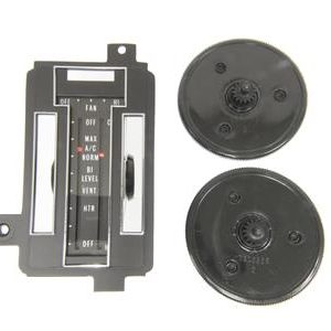 72-75 HEATER CONTROL REFACE KIT - WITH AIR CONDITIONING