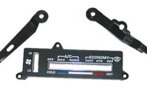 Heater and Air Conditioning Control Face Plate with 2 Levers