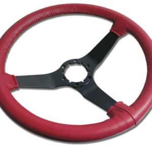 80-82 STEERING WHEEL REPRODUCTION LEATHER BLACK SPOKE *SPECIFY COLOR*